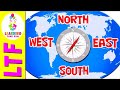 North south east west  cardinal directions for kids  learn directions for children the easy way