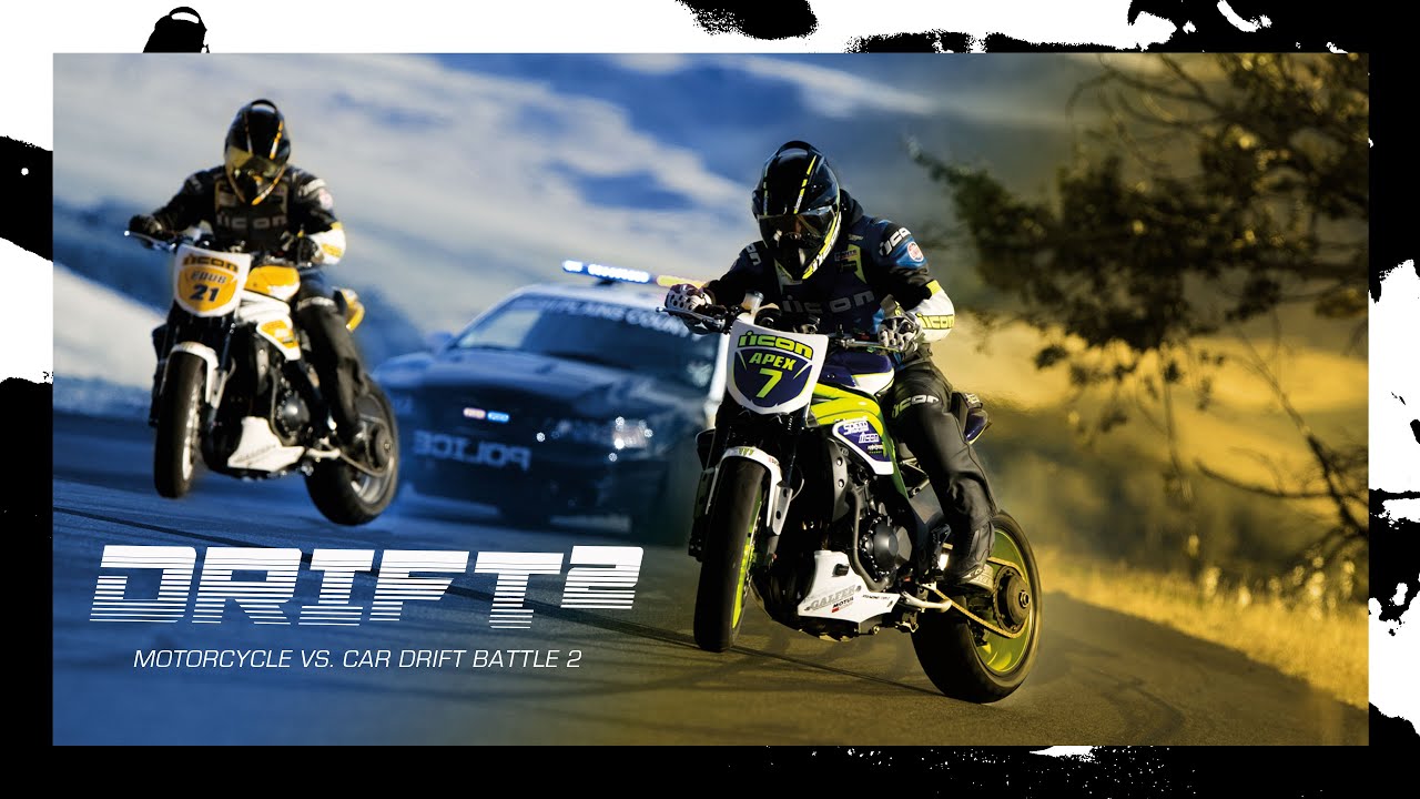 Motorcycle Vs Car Drift Battle 2 YouTube