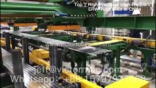 Square tube stacking operation for Tube Mills  New Victor