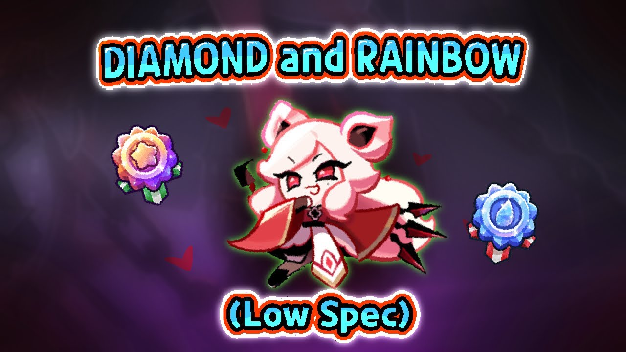 WHITE PEACH COOKIE'S TRIAL!!! {𝖫𝗈𝗐 𝖲𝗉𝖾𝖼.} 𝘿𝙄𝘼𝙈𝙊𝙉𝘿 and 𝙍𝘼𝙄𝙉𝘽𝙊𝙒!!! 💕(CR:OB, Cookie Run: Ovenbreak)