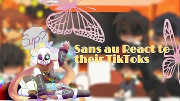 💮Sans au react to their Tiktok💮Part 1?