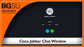 Cisco Jabber Chat Window