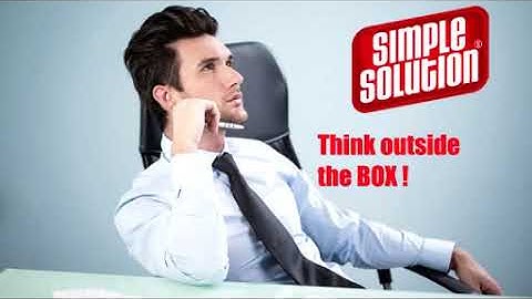Solve problems by Thinking Outside the Box..!