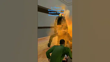 CJ Threw A Molotov And The Soldiers Started Screaming Gta 
