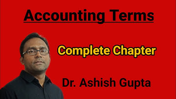Accounting Terms by Dr. Ashish Gupta