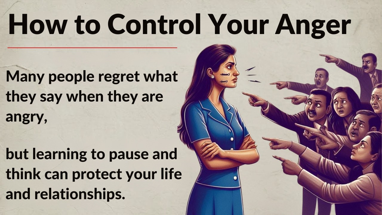 How to Control Your Anger || English Listening Practice || Improve Your English Fluency