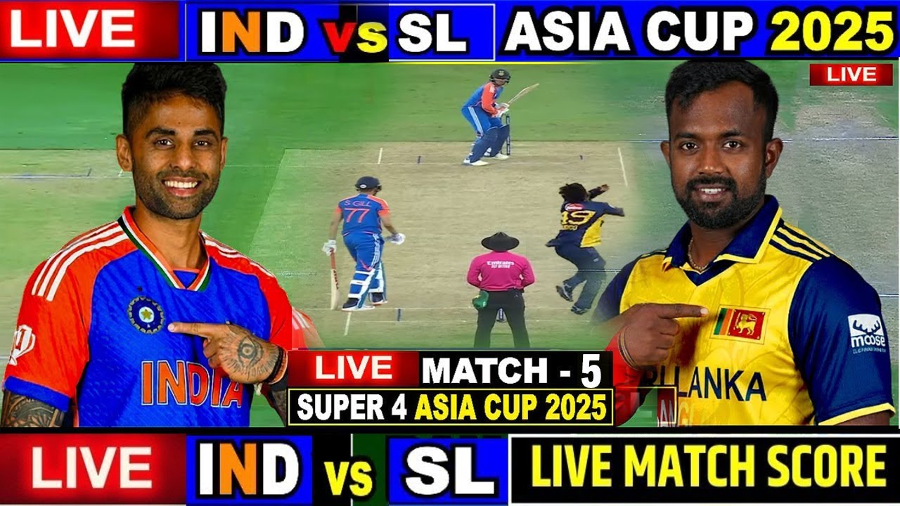IND vs SL 경기 모습