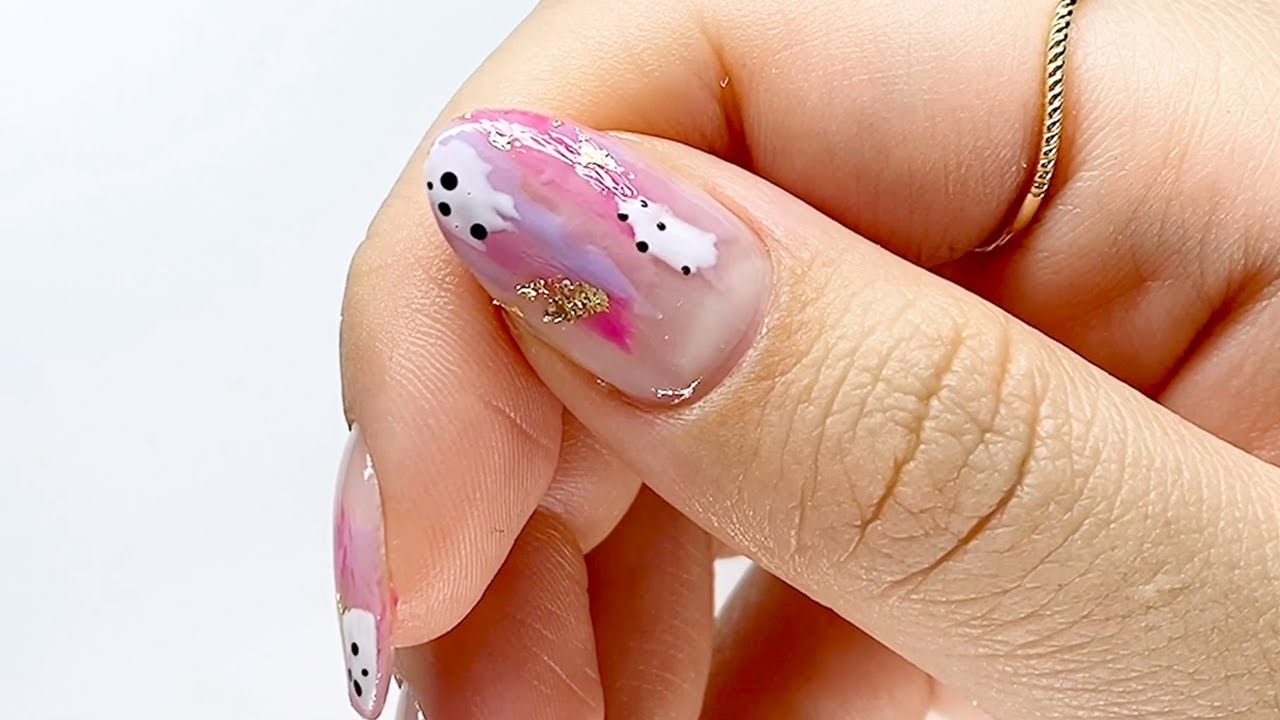 Neutral Abstract Nail Art Tutorial - wide 9