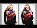 Распаковка женского шарфа / палантина / шали с ярким принтом [Aliexpress]