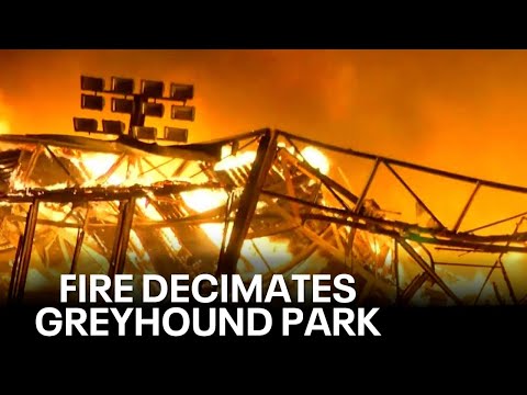 Massive fire decimates Tucson Greyhound Park