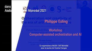 Philippe Esling : Workshop on computer-assisted orchestration and AI