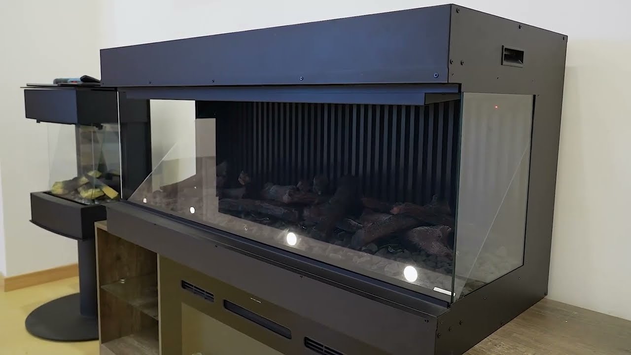 TSH-LCD Holographic Projection Electric Fireplace: 3D Flame Technology for Premium Spaces