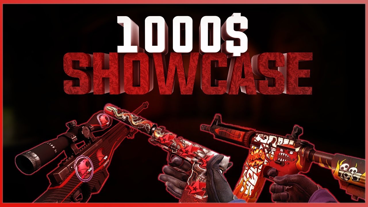 Red & Black 1000$ CS:GO Inventory Loadout Showcase YouTube