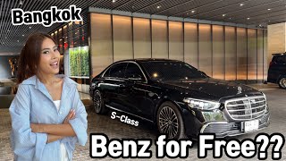Mercedes Benz S-Class for Shuttle Car??? Bangkok Top Class Private Condo in Thailand