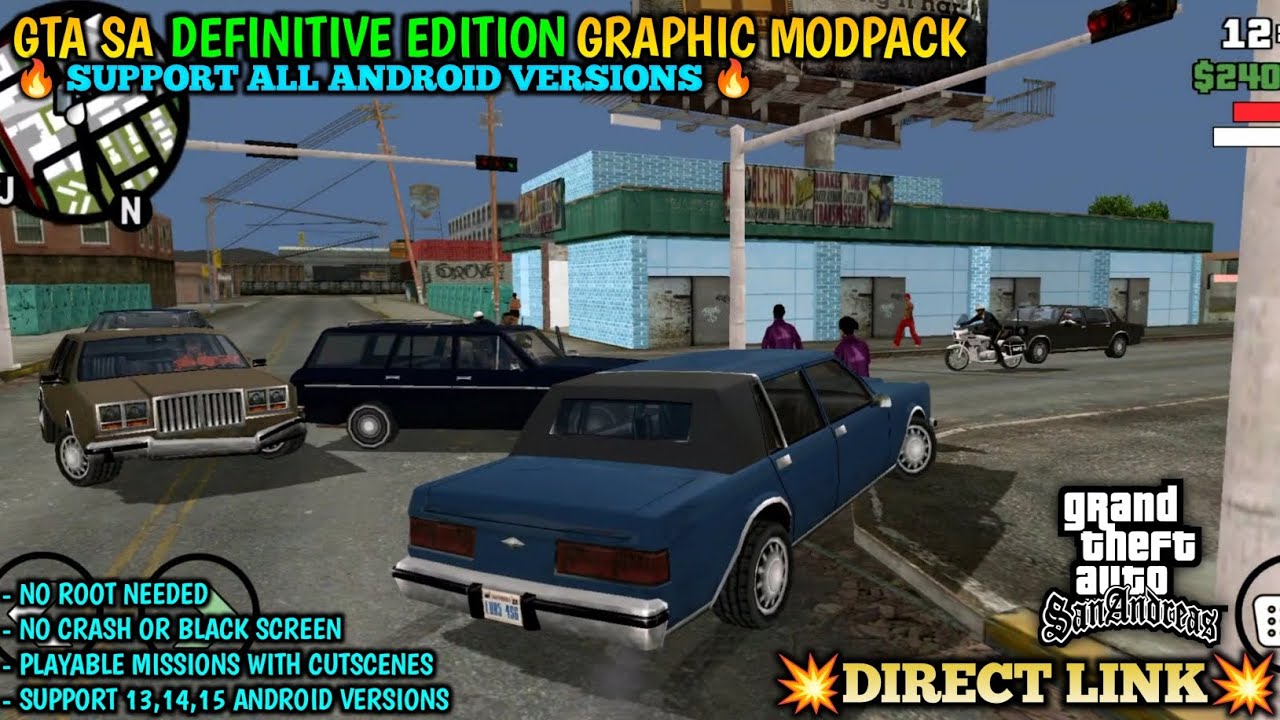 GTA SA DEFINITIVE EDITION GRAPHIC MODPACK FOR ANDROID 🔥 - YouTube