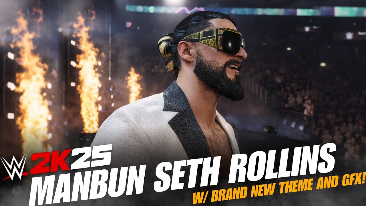 Seth Rollins PROMO (Manbun) Epic Entrance w/ New Theme And Graphics Pack! 