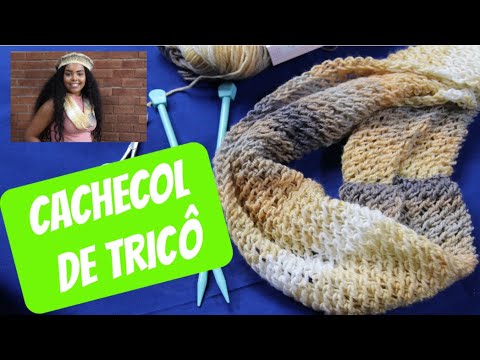 Cachecol de Tricô para Iniciantes