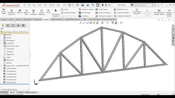Solidworks tutorials 134 |Solidworks Weldments| Truss Bridge Project