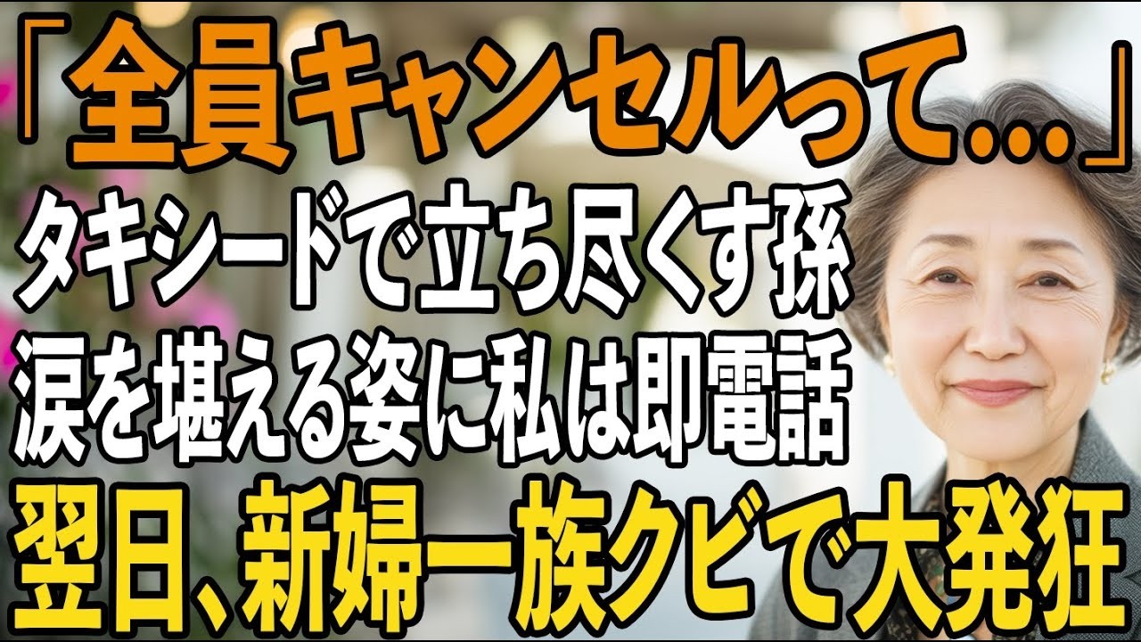 「新婦両親がキャンセルって…」孫のハワイ挙式、タキシード姿で立ち尽くす孫の姿…涙を堪える彼を見て、私は即電話→新婦一族全員クビにした結果【シニアライフ】【60代以上の方へ】
