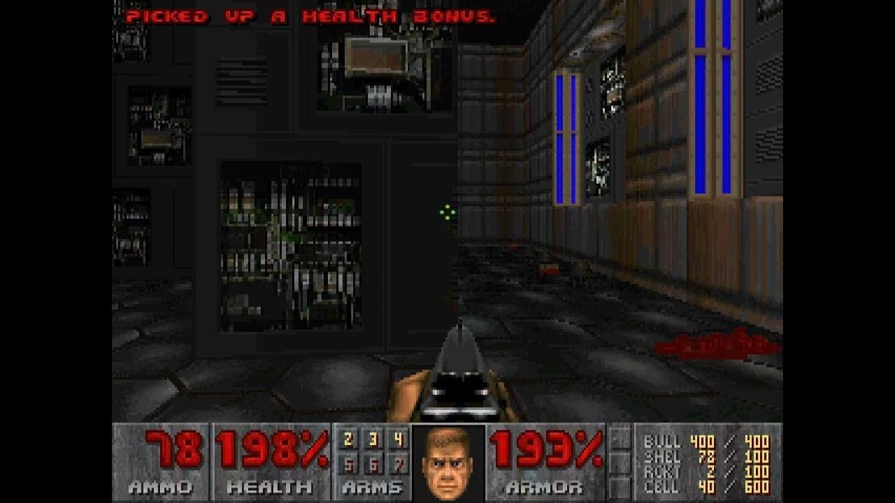 Doom Exit Screen Doom E1M3: Toxin Refinery (Secret Exit Level) - No Commentary - YouTube