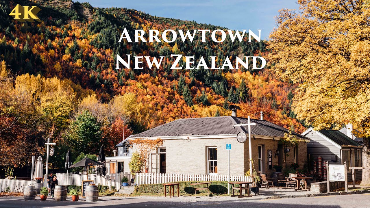 Arrowtown Walking Tour 4K October 2020 | New Zealand Walking Tour 4K | New Zealand Travel | 新西兰 | 箭镇