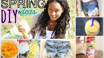 3 Easy Spring DIY Ideas: Mason Jar, Jean Shorts & Smoothie| Nikki G