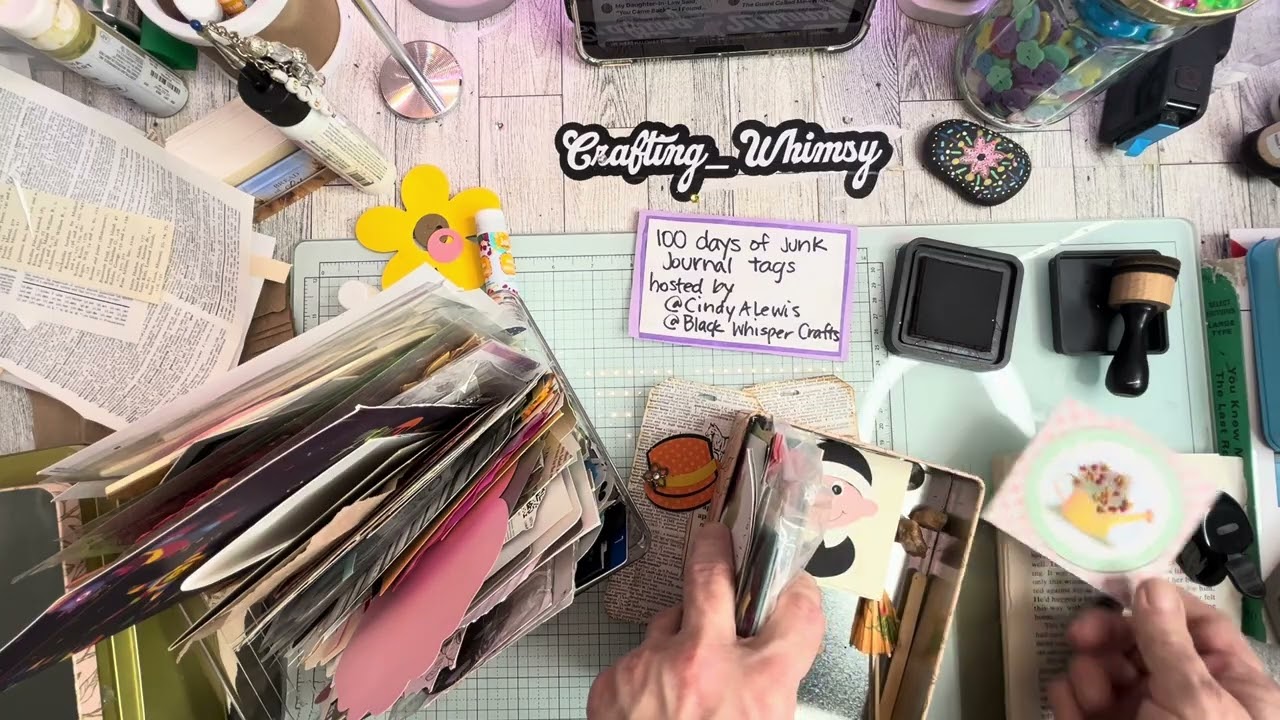 #100daysoftags Day 35 Dictionary Page Collage Tag