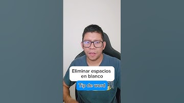 Eliminar espacios en blanco en Word #exceltips #tecnologia #tips #ordenador #word #windows