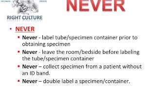 Lab Specimen Labeling at the bedside