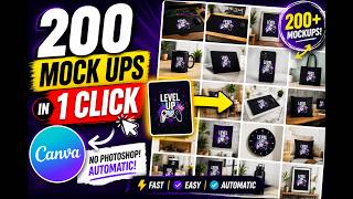 Create 200+ Mockups in Canva Automatically (No Photoshop Needed)