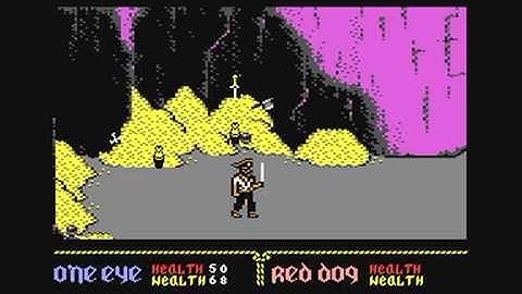 Commodore 64: Skull and Crossbones game ending by Domark