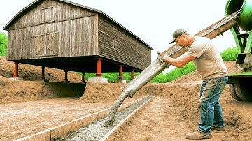 Man Transforms Old Barn into Dream Garage | 2-Years Timelapse by @DailyBergstrom