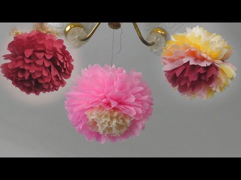 Video: 3 veidi, kā izgatavot papīra pomponus