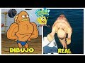 TOP 8 PERSONAJES DE BOB ESPONJA EN LA VIDA REAL