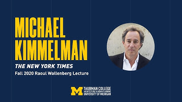 Raoul Wallenberg Lecture: Michael Kimmelman, The New York Times