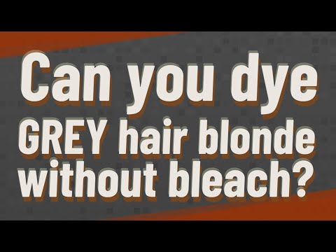 Can You Dye Grey Hair Blonde Without Bleach Youtube