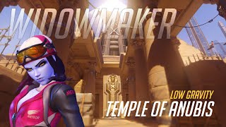 Widowmaker defending Temple of Anubis - Overwatch Low Gravity