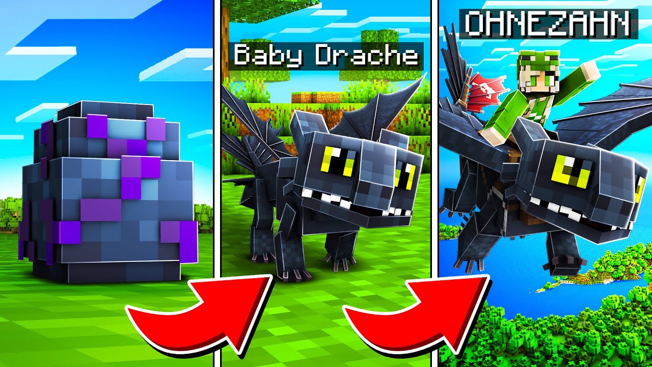 ich ZÄHME den STÄRKSTEN DRACHEN in MINECRAFT