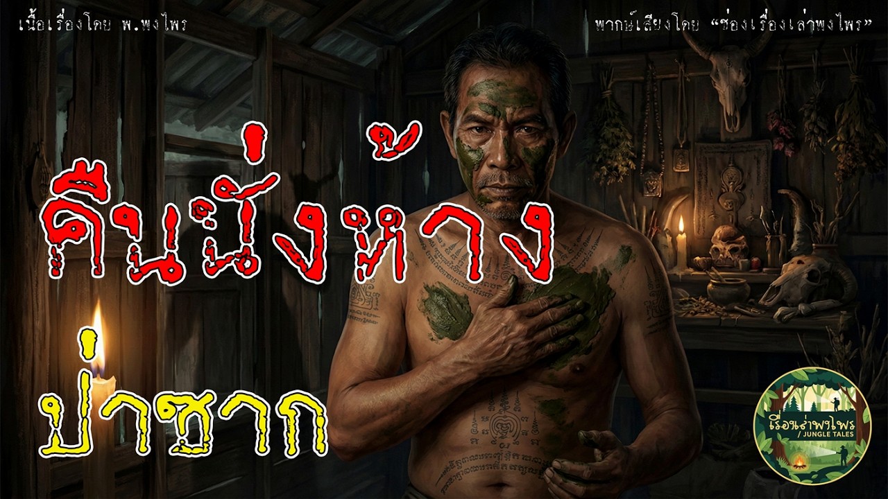 คืนนั่งห้างป่าซาก | พรานไม้ล่าไอ้เขี้ยวตัน