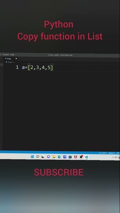 Python || Copy Function in List || Hindi || #python #list #hindi # ...