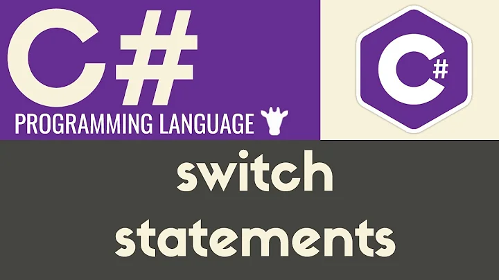 Switch Statements | C# | Tutorial 17