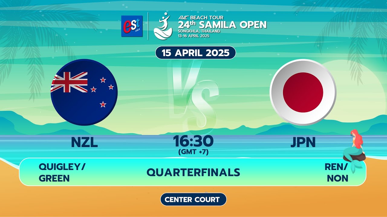 NZL - JPN / QF /  EST COLA AVC BEACH TOUR 24th SAMILA OPEN