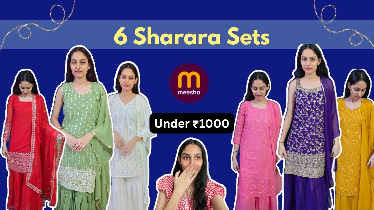 *Meesho* Sharara Sets Haul✨ l Starting at 490
