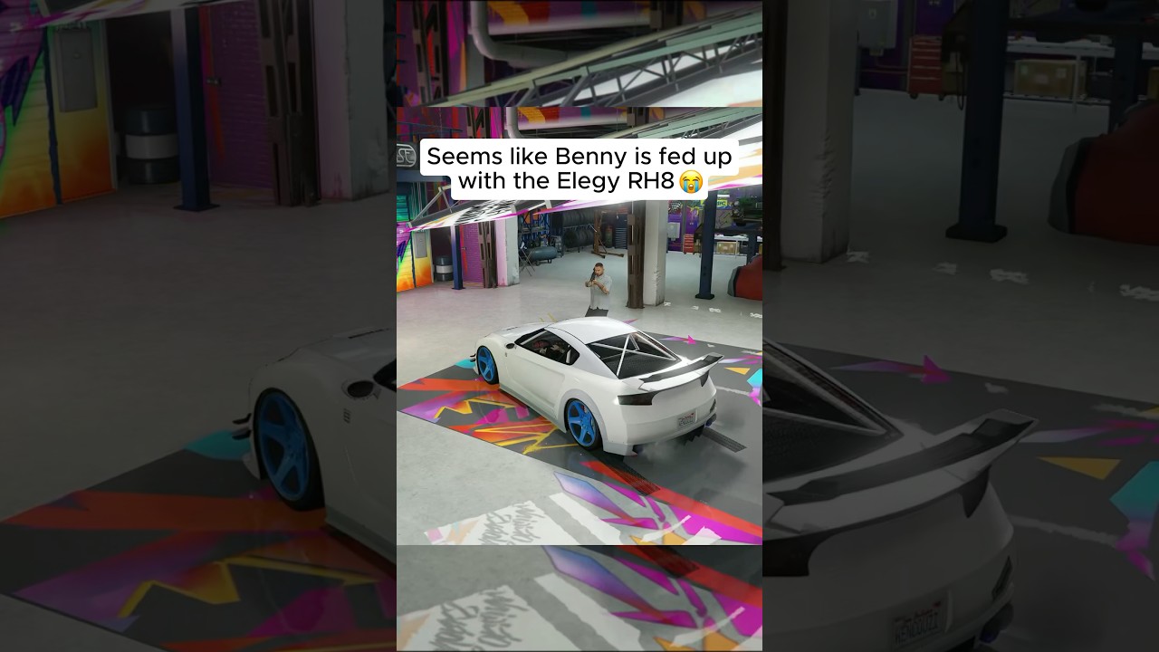This is what happens when you go to Benny‘s garage in GTA5 😱🙏🏻