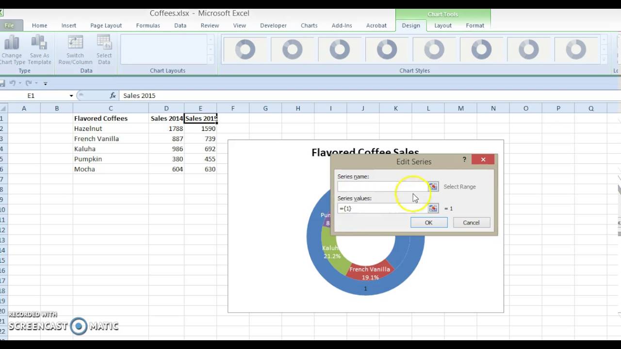 Stacked Donut Chart Excel