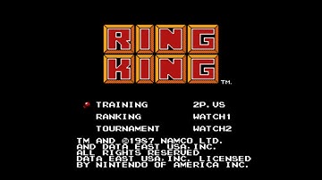 The Best of Retro VGM #2002 - Ring King (NES/Famicom) - Name Entry