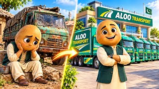 😱🥔🚚Gareeb Aloo Kaise Bana ALOO TRANSPORT Ka Malik 🥔🚚 | Emotional Cartoon Story #viralvideo 