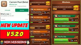 Carrom Pool New Update v 5.2.0 | New Missions Start | New Features Add | Carrom Pool New Update 2021 screenshot 5