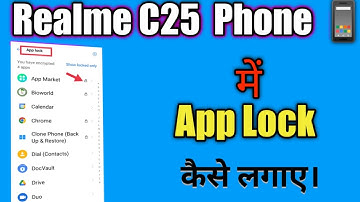 How to App lock on Realme C25 Phone 2022