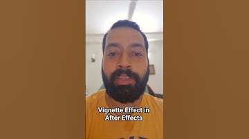 What is the use of Vignette Effect in After Effects | Easy Tutorial